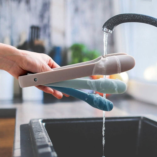 3-Piece: Non-Slip Multifunctional Food Tongs Clamps Cooking Kitchen Gadget